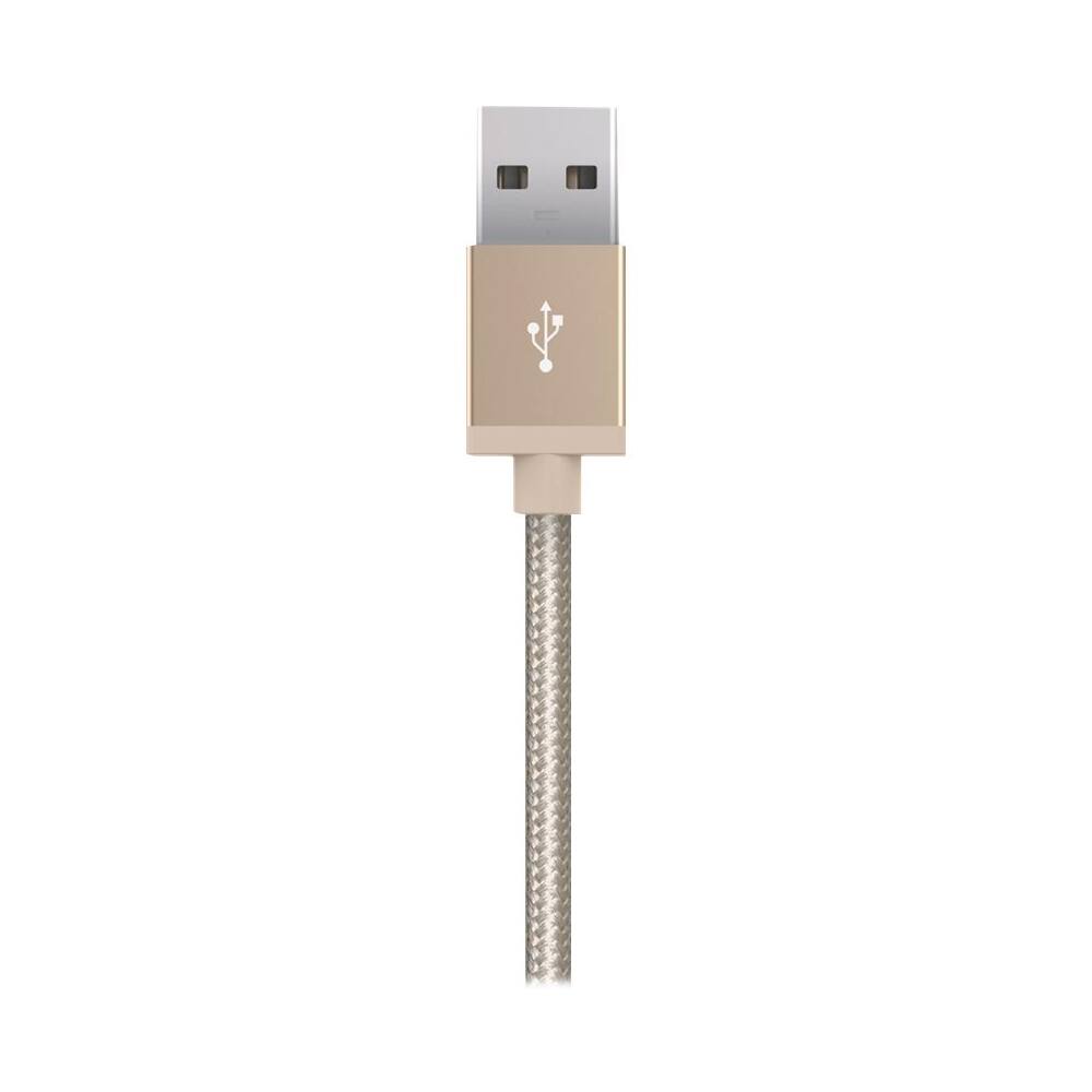 Front. Kanex - MiColor 9.8' Lightning USB Charging Cable - Gold.