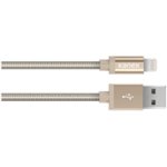 Front Zoom. Kanex - Apple MFi Certified MiColor 6.6' Lightning USB Charging Cable - Gold.