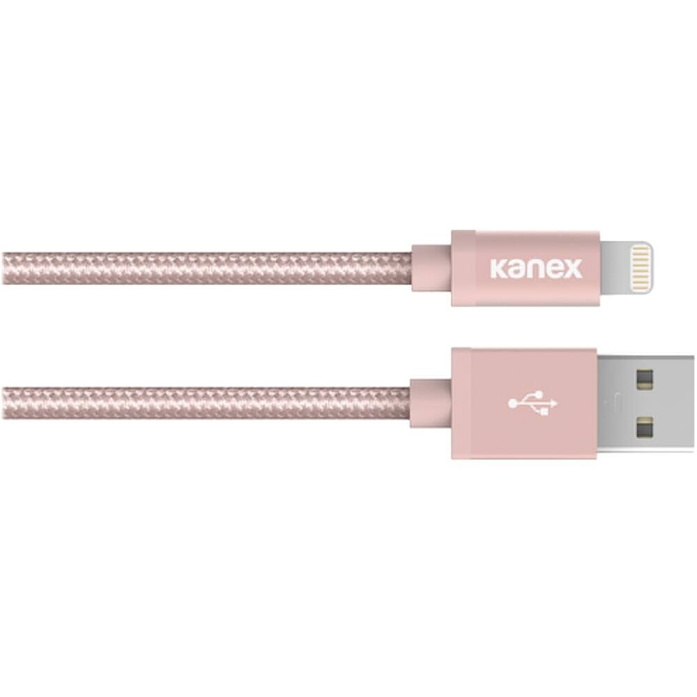 Front. Kanex - Apple MFi Certified MiColor 9.8' Lightning USB Charging Cable - Pink.