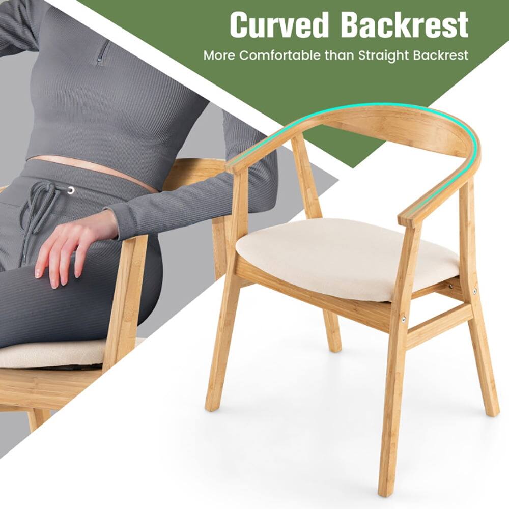 Curved Backrest  
More Comfortable than Straight Backrest