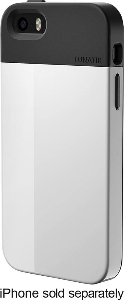 Front Zoom. LUNATIK - FLAK Case for Apple® iPhone® 5 and 5s - White.