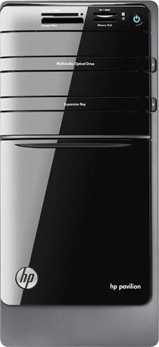 Front Standard. HP - Refurbished Pavilion Desktop - 6GB Memory - 1TB Hard Drive.