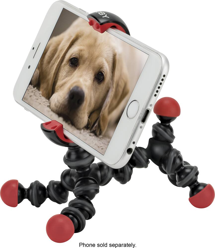 Alt View 11. JOBY - GorillaPod K9 Stand for Select Cell Phones - Black/Red.