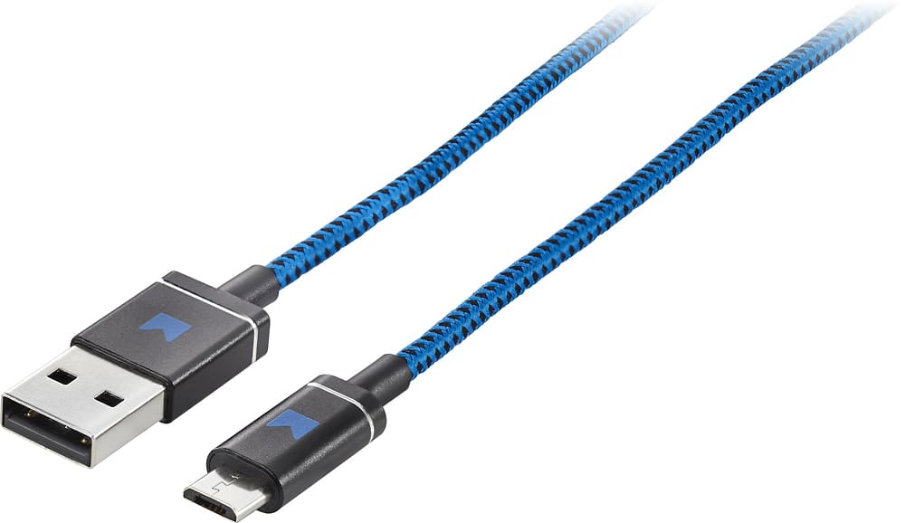 Alt View 13. Modal™ - 4' USB Type A-to-Micro USB Device Cable - Blue.