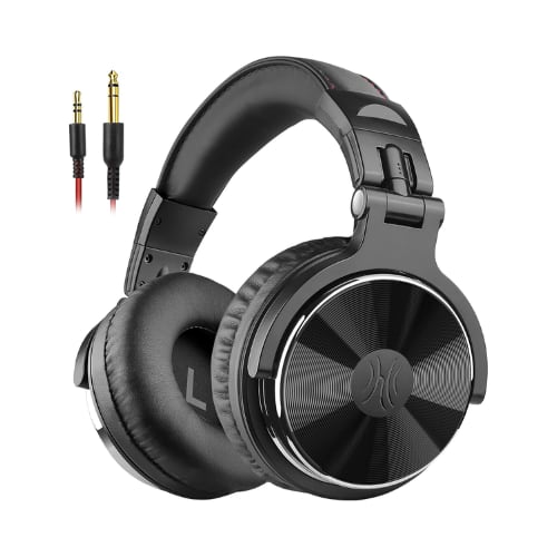 OneOdio - Wired Over-Ear Studio Headphones, Hi-Res DJ Monitor, 50mm Drivers, 3.5mm & 1/4″ Jack, Black