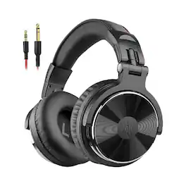 OneOdio - Wired Over-Ear Studio Headphones, Hi-Res DJ Monitor, 50mm Drivers, 3.5mm & 1/4″ Jack, Black