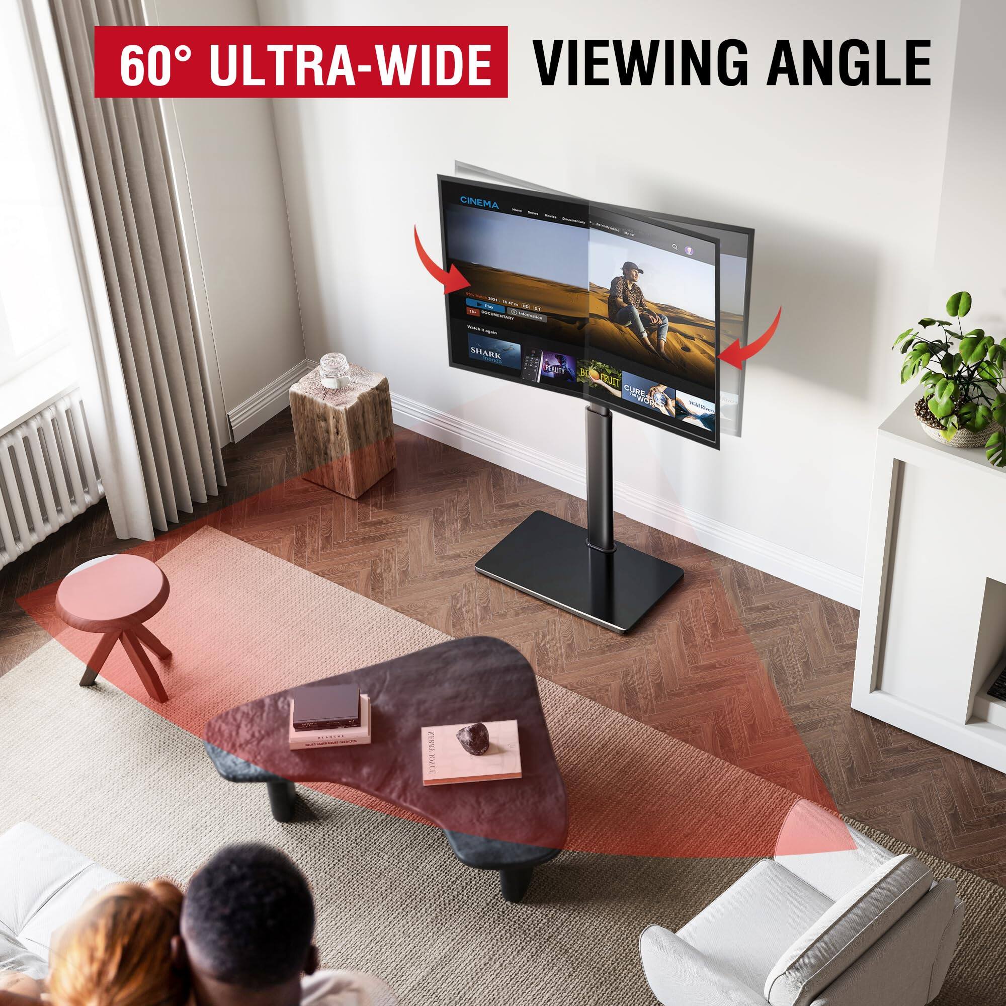 60° ULTRA-WIDE VIEWING ANGLE
