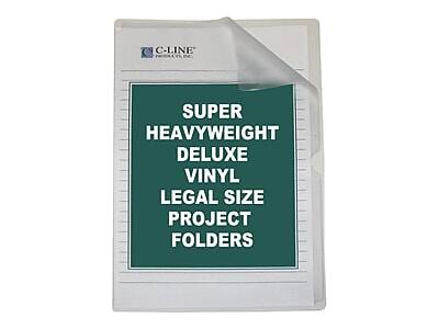 C-LINE PROACT INC.  
SUPER HEAVYWEIGHT DELUXE VINYL LEGAL SIZE PROJECT FOLDERS