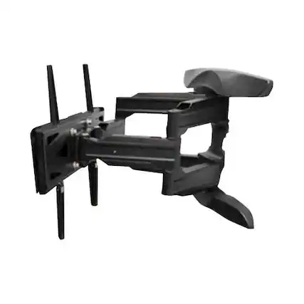 Front. Apollo Enclosures - Dual Arm Articulating Wall Mount for TV Enclosure - Black.