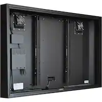 Apollo Enclosures - Outdoor Partial Sun Weatherproof LCD TV Enclosure for 39" - 43" Slimline LED/LCD TVs - Black - Angle_Zoom