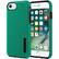 Alt View 12. Incipio - DualPro Case for Apple® iPhone® 7 - Black/Iridescent emerald green.