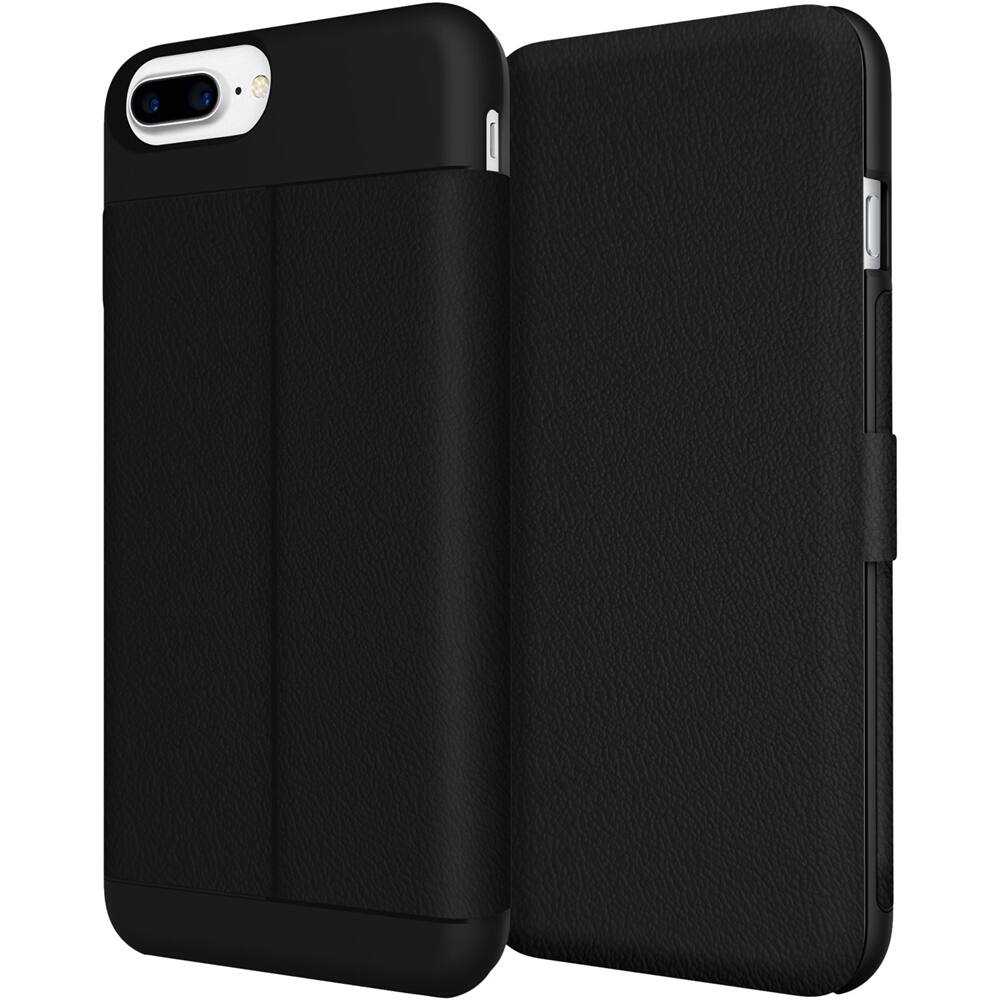 wallet folio case for apple iphone 7 plus - black wallet folio case for apple iphone 7 plus - black