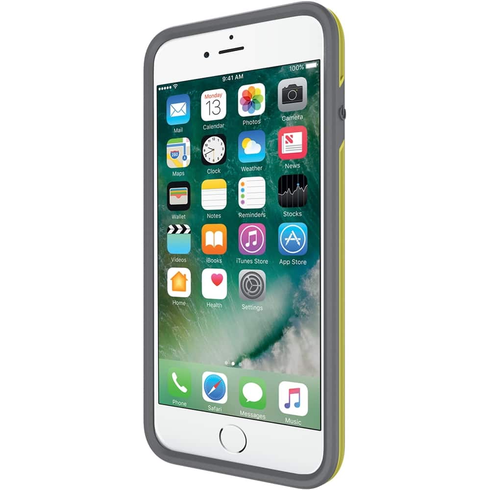 performance slim case for apple iphone 7 plus - yellow/charcoal gray performance slim case for apple iphone 7 plus - yellow/charcoal gray