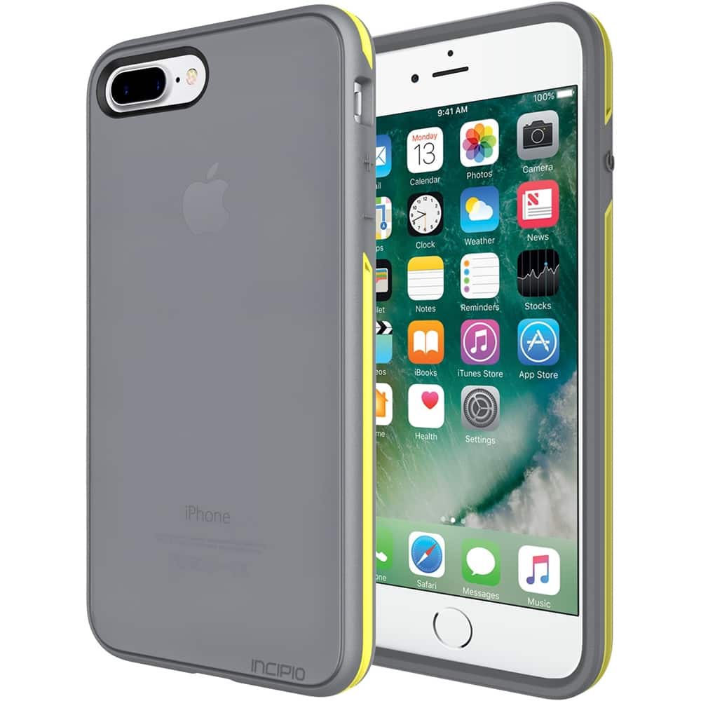 performance slim case for apple iphone 7 plus - yellow/charcoal gray performance slim case for apple iphone 7 plus - yellow/charcoal gray