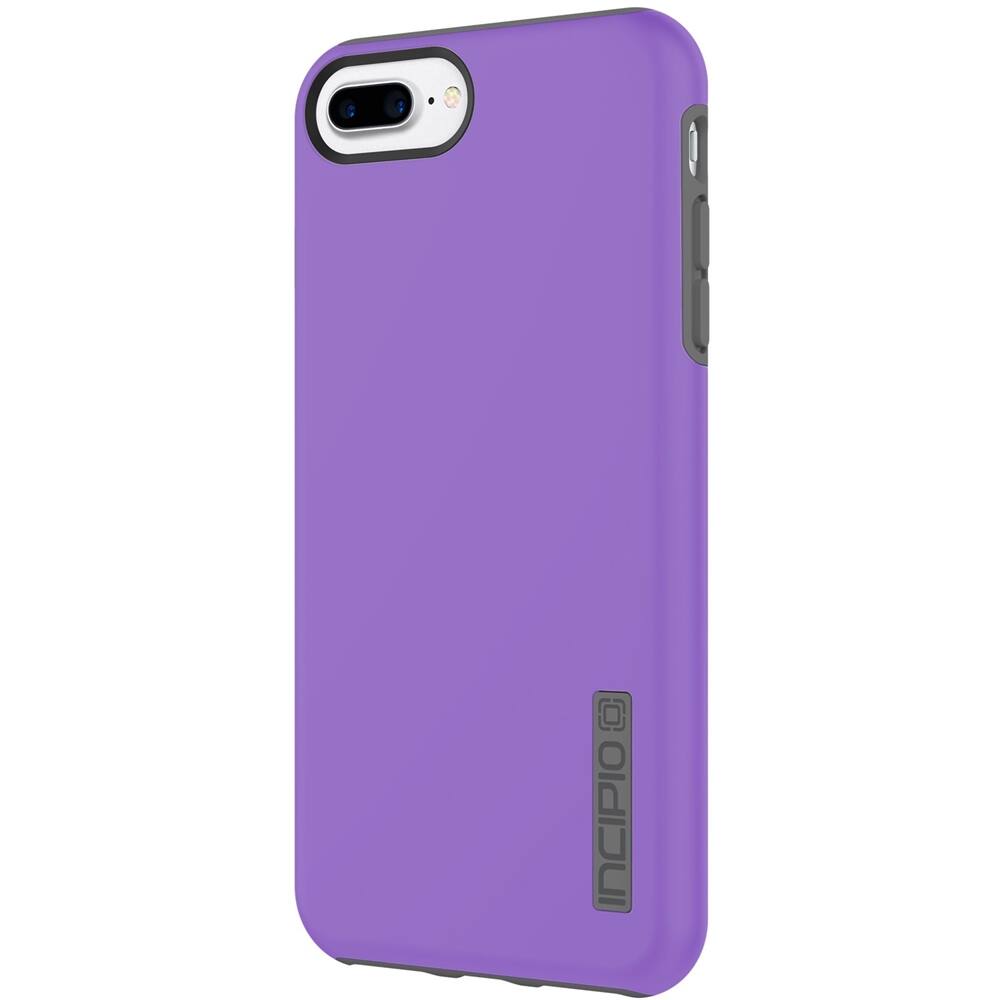 Front. Incipio - DualPro Case for Apple® iPhone® 7 Plus - Purple/Charcoal.