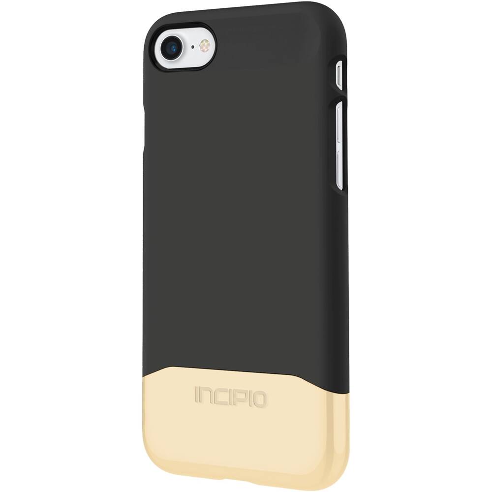 Front. Incipio - EDGE Chrome Case for Apple® iPhone® 7 - Black/Gold.