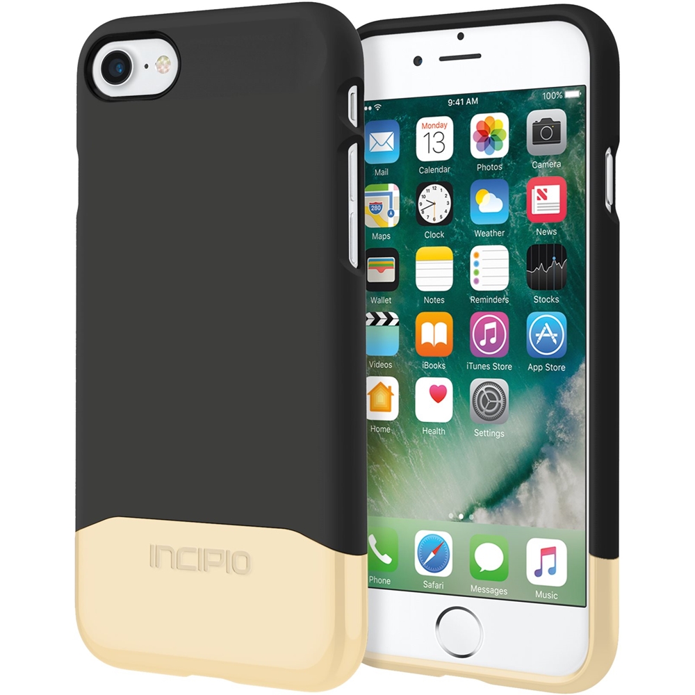 スマートフォン/携帯電話 スマートフォン本体 Best Buy: Incipio EDGE Chrome Case for Apple® iPhone® 7 Black/Gold 