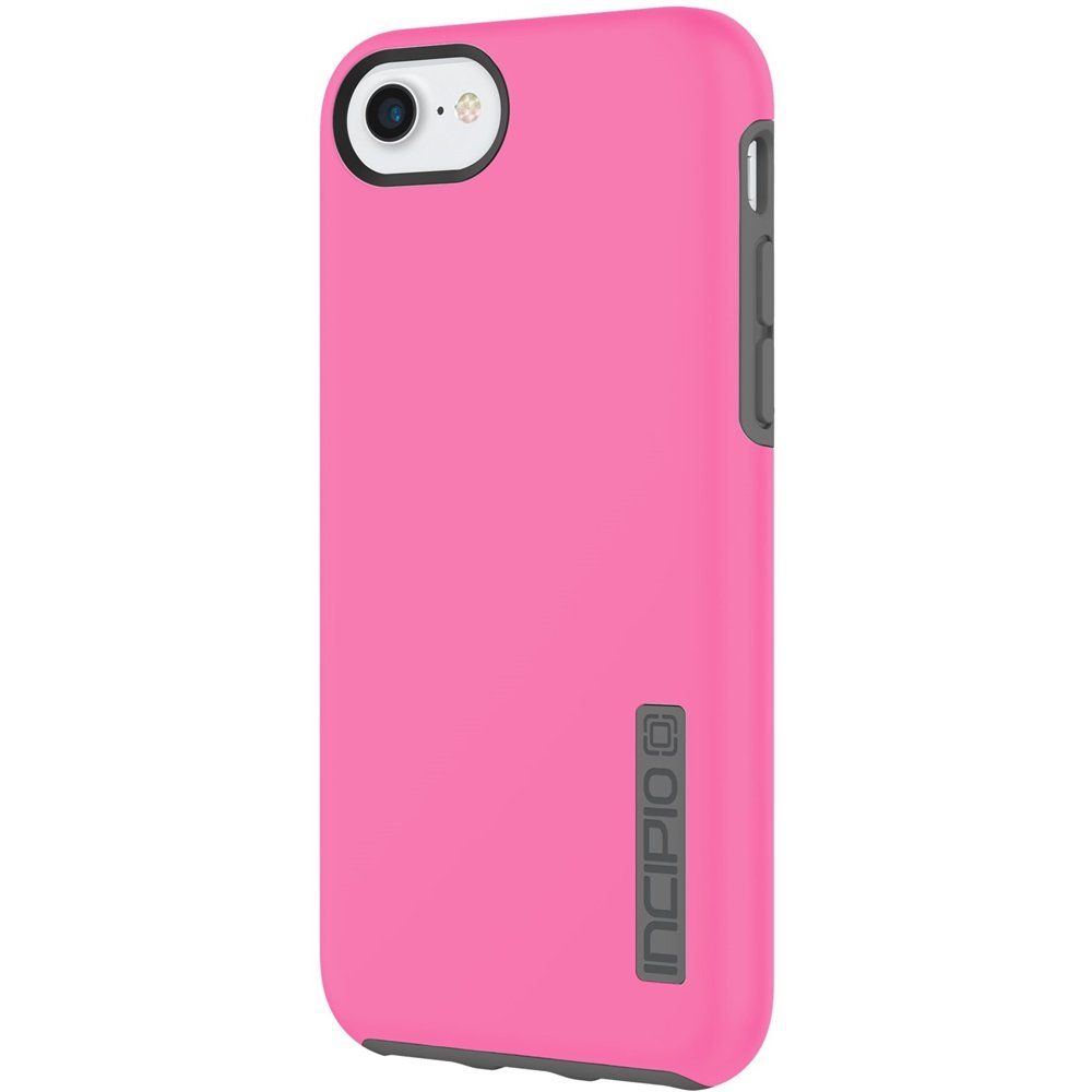 dualpro case for apple iphone 7 - pink/charcoal