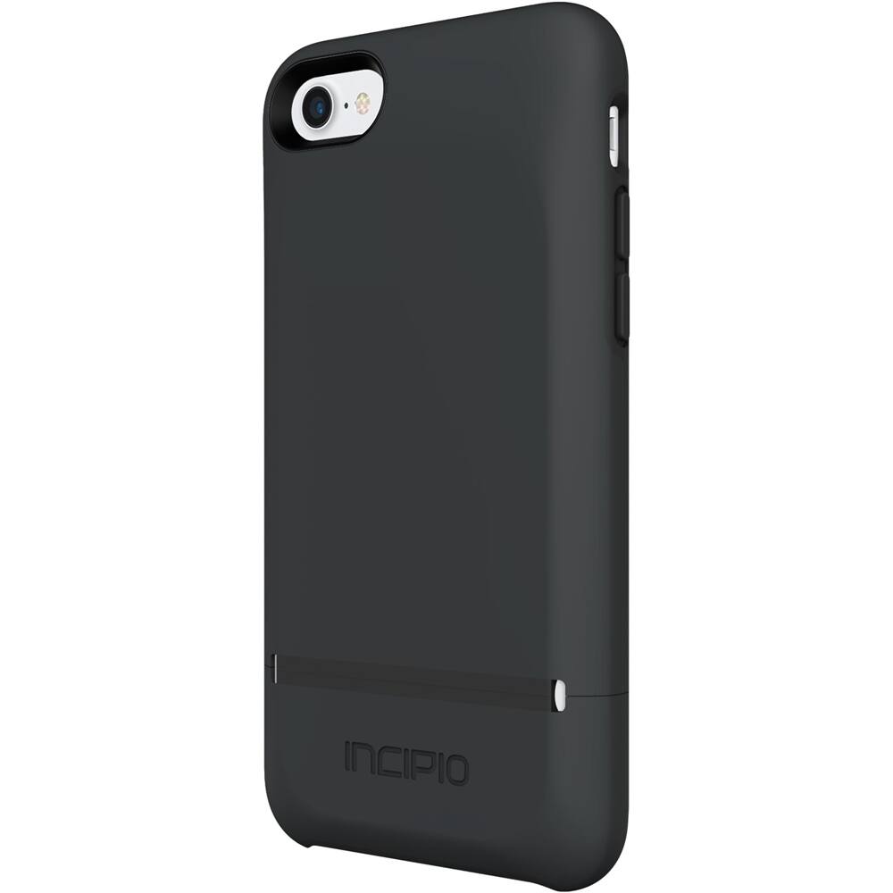 Front. Incipio - Stashback Case for Apple® iPhone® 7 - Black.