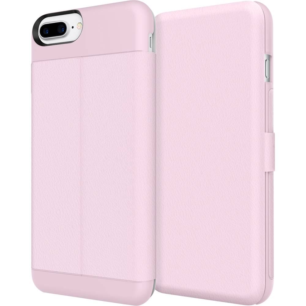 wallet folio case for apple iphone 7 plus - blush pink wallet folio case for apple iphone 7 plus - blush pink
