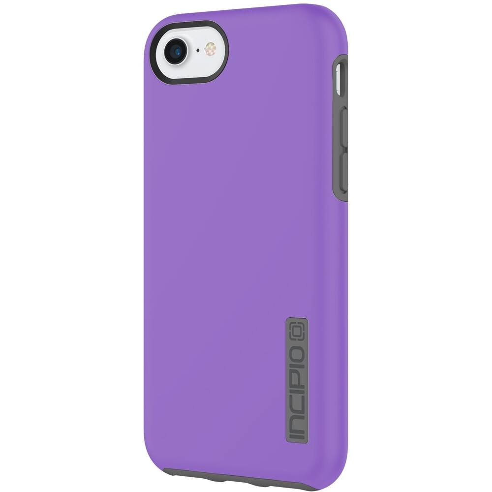 dualpro case for apple iphone 7 - purple/charcoal dualpro case for apple iphone 7 - purple/charcoal