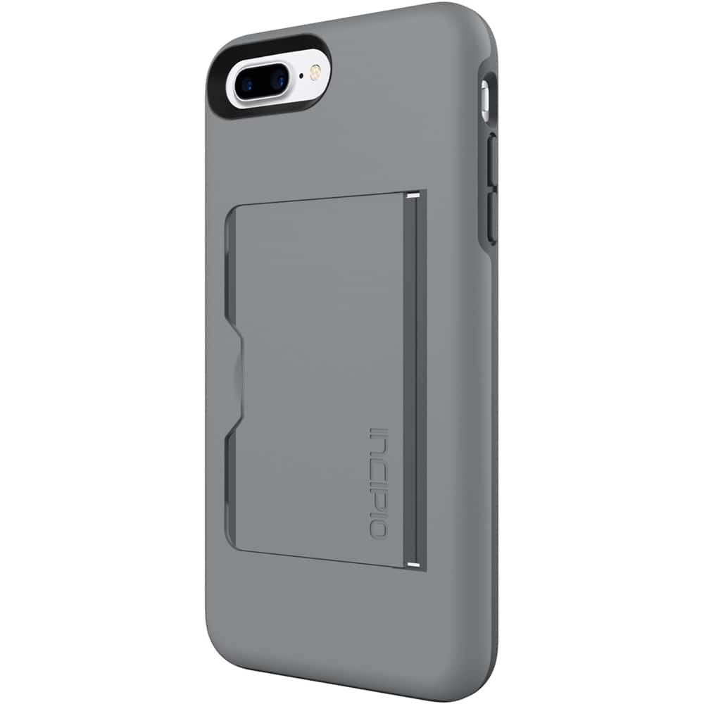stowaway case for apple iphone 7 plus - gray/charcoal stowaway case for apple iphone 7 plus - gray/charcoal