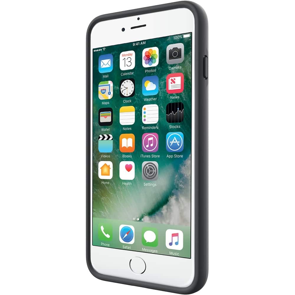 stowaway case for apple iphone 7 plus - gray/charcoal stowaway case for apple iphone 7 plus - gray/charcoal
