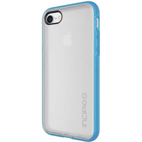 Incipio - Octane Case for Apple® iPhone® 7 - Cyan/Frost - Larger Front