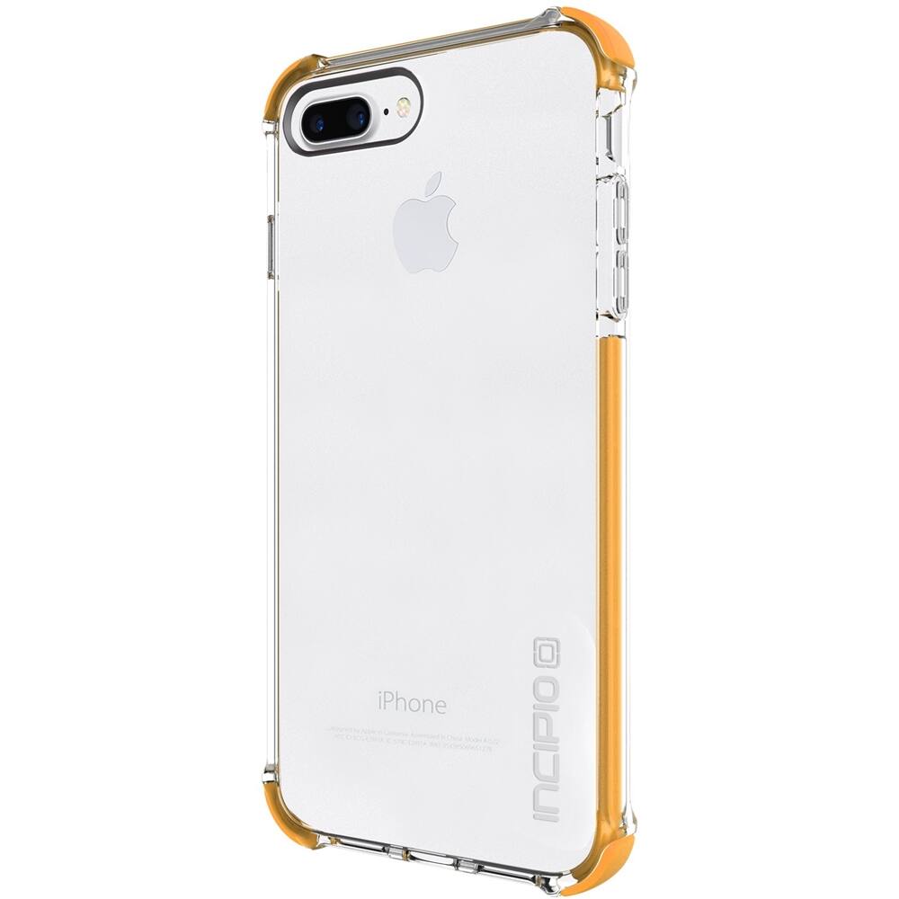 Front. Incipio - Reprieve SPORT Case for Apple® iPhone® 7 Plus - Orange/Clear.