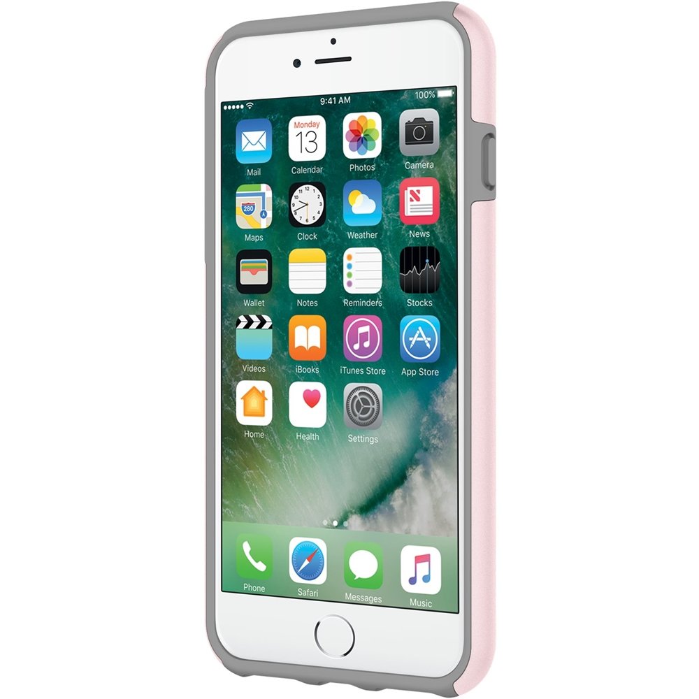 dualpro case for apple iphone 7 plus - gray/rose quartz