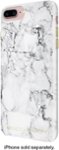 Front. Incipio - Rebecca Minkoff Double Up Case for Apple® iPhone® 7 Plus - Marble Print Silver Foil.