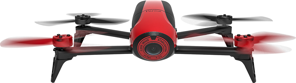 butiksindehaveren mudder Prime Best Buy: Parrot Bebop 2 Quadcopter with Skycontroller Red 47960BBR
