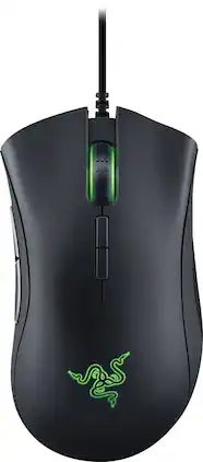 Razer - DeathAdder Elite Wired Optical Gaming Mouse with Chroma Lighting - Black
