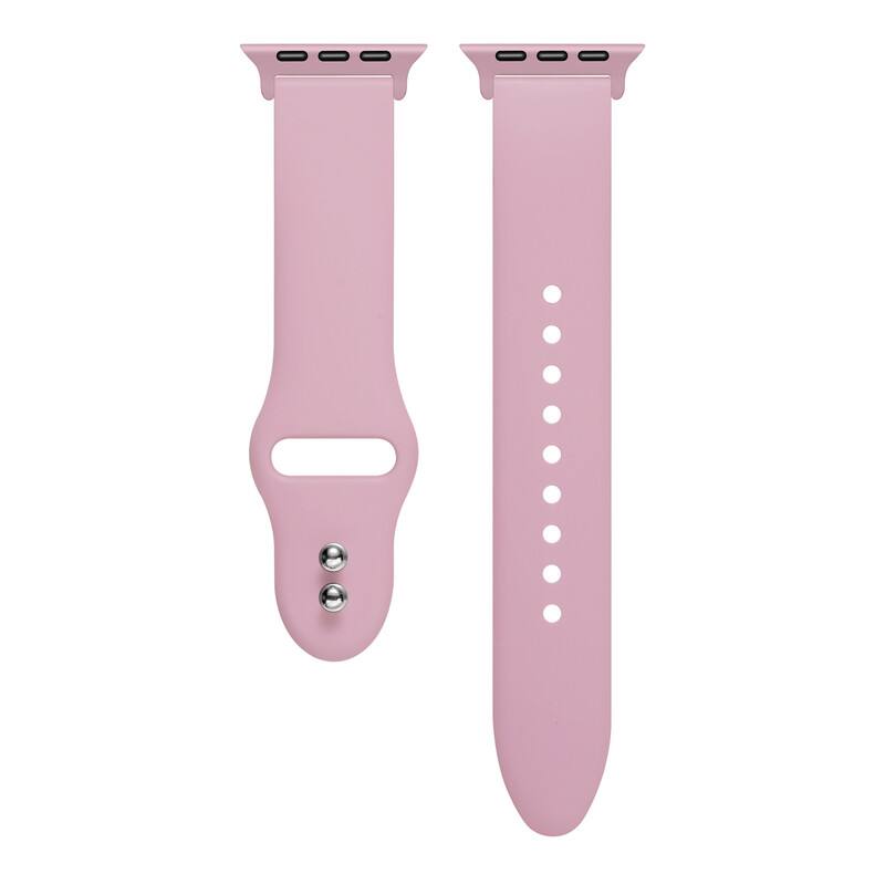 Alt View 1. Posh Tech - Silicone Band for Apple Watch - Cosmetic Pink.