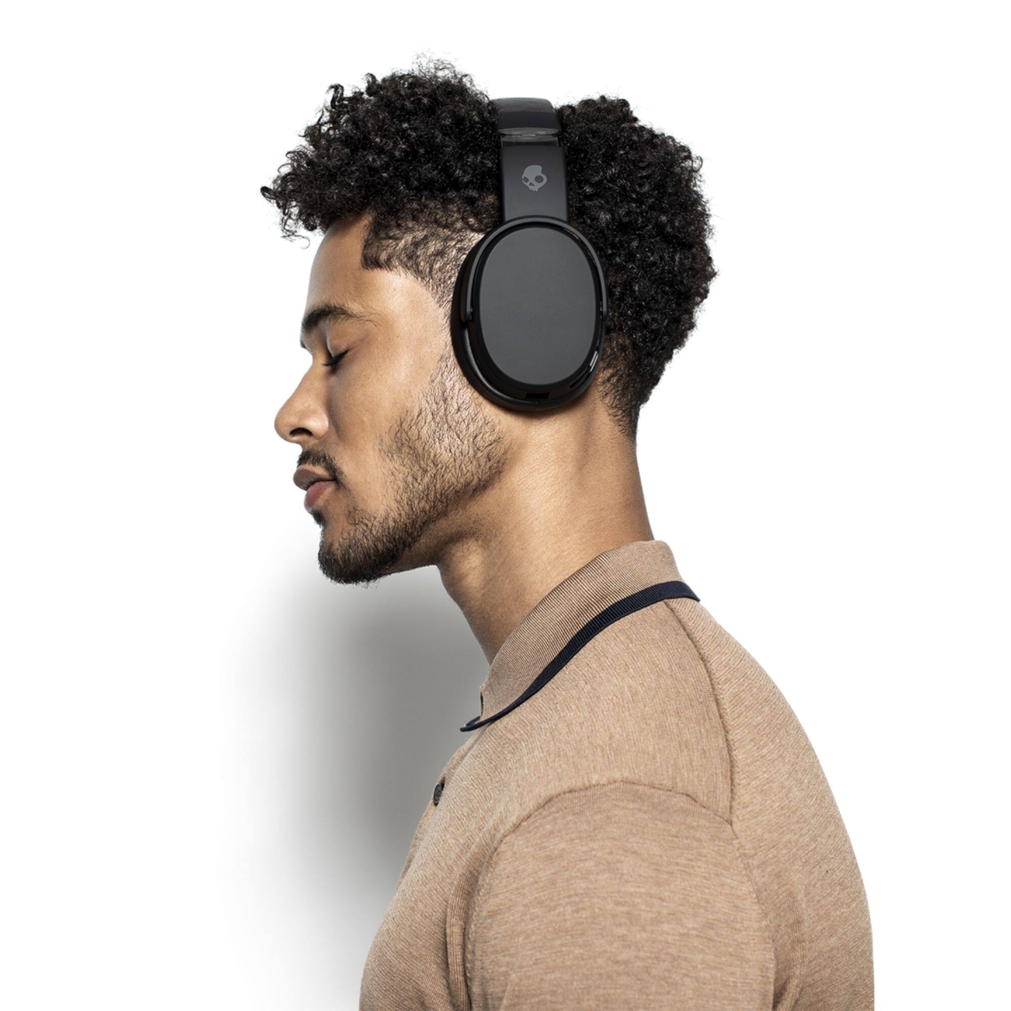 Alt View 16. Skullcandy - Crusher Wireless Over-the-Ear Headphones - Black/Coral.