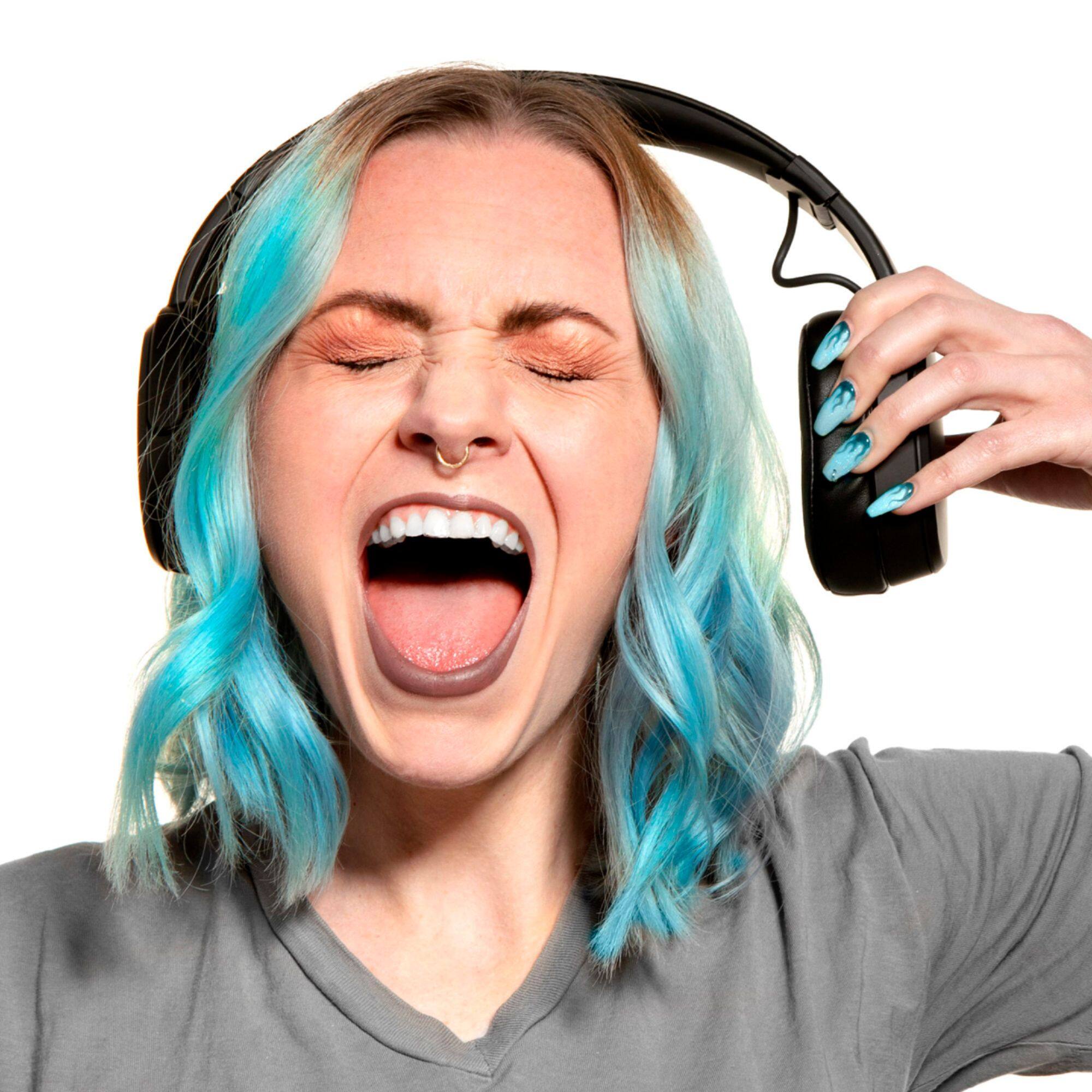 Alt View 17. Skullcandy - Crusher Wireless Over-the-Ear Headphones - Black/Coral.