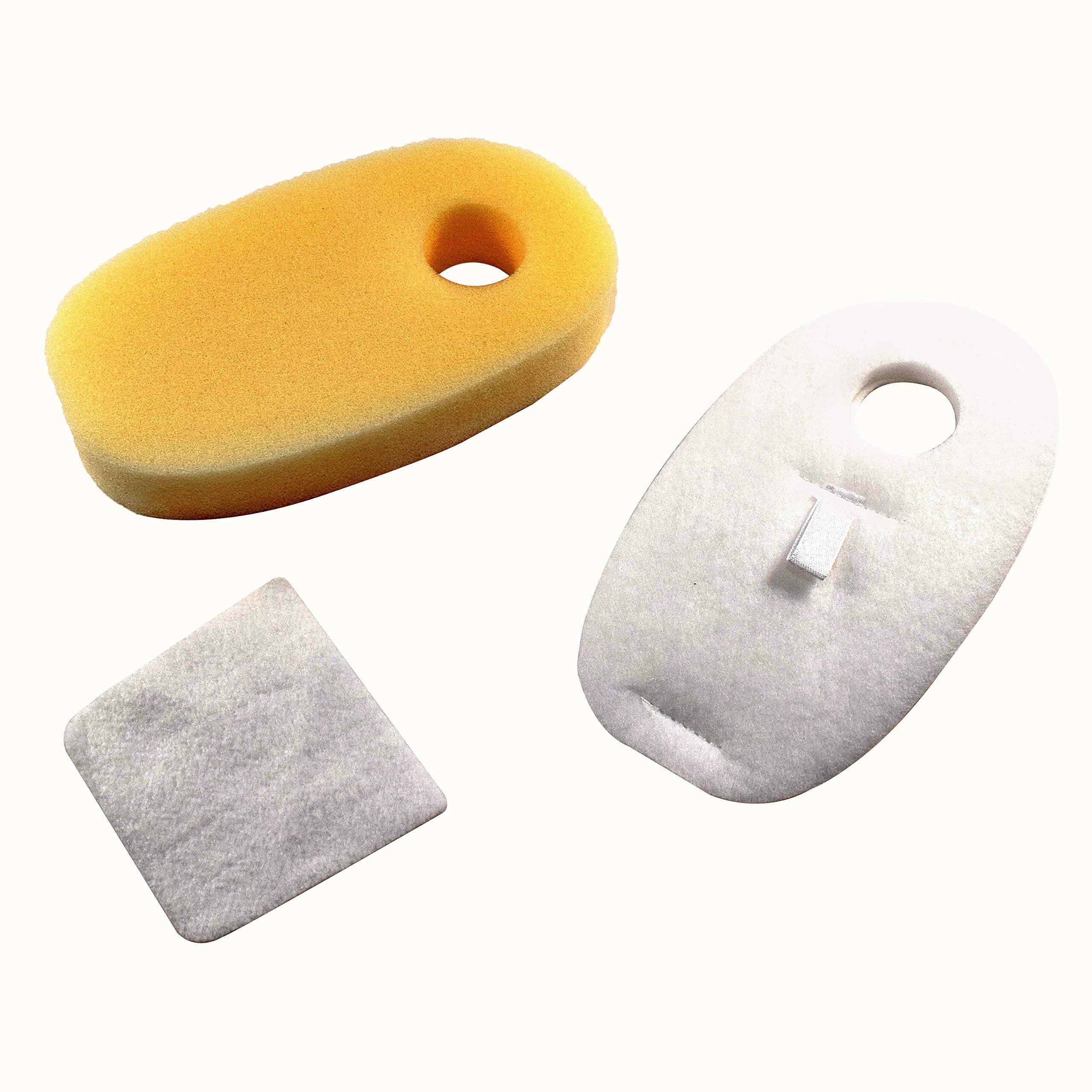 Angle. HQRP - HQRP 2-Pack Foam and Felt Filter Kit for Shark Rocket DuoClean HV380 Series Vacuums, Replaces XFFH380 XPSTFH380.