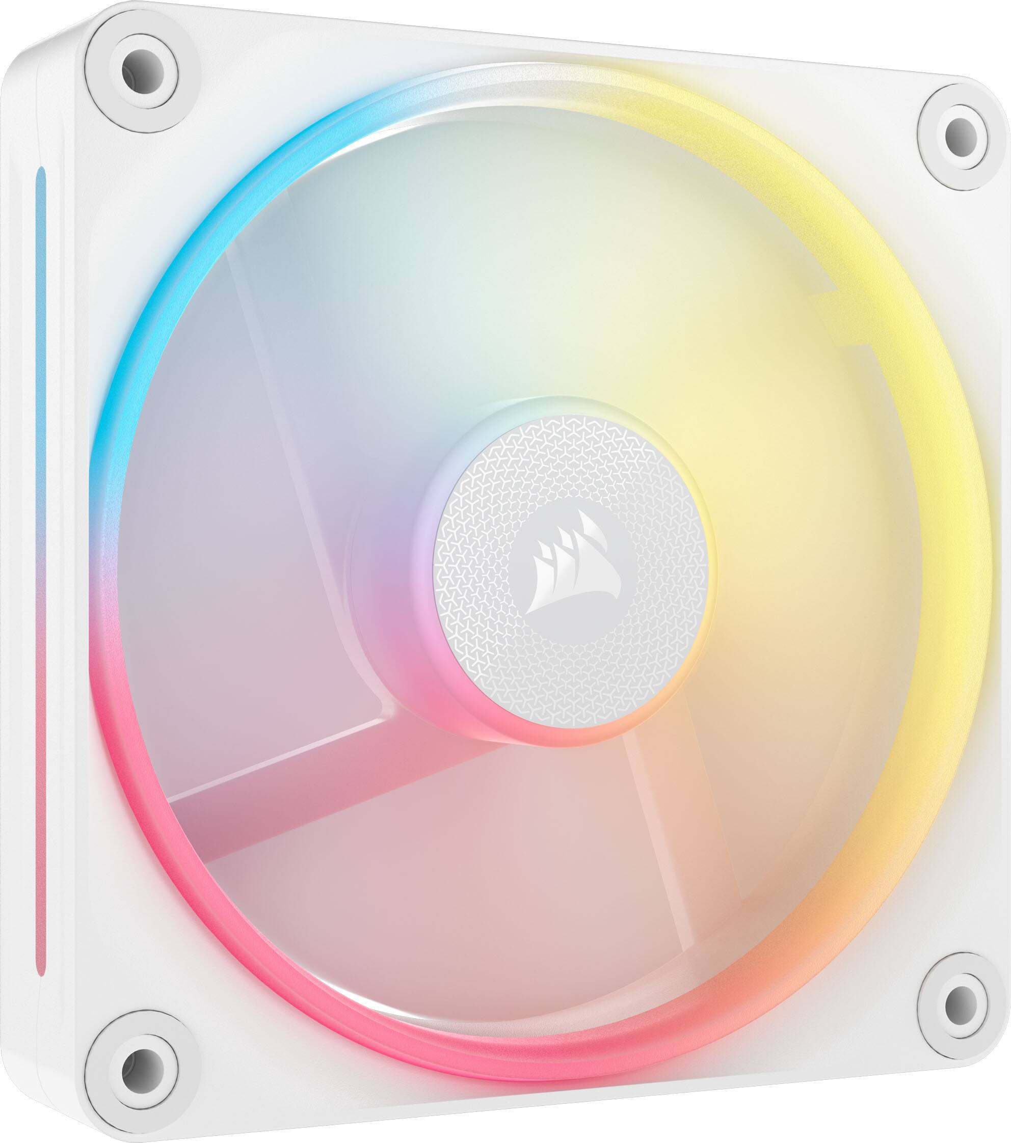 Alt View 19. CORSAIR - iCUE LINK LX120-R RGB 120mm PWM Reverse Blade Computer Case Expansion Fan - White.