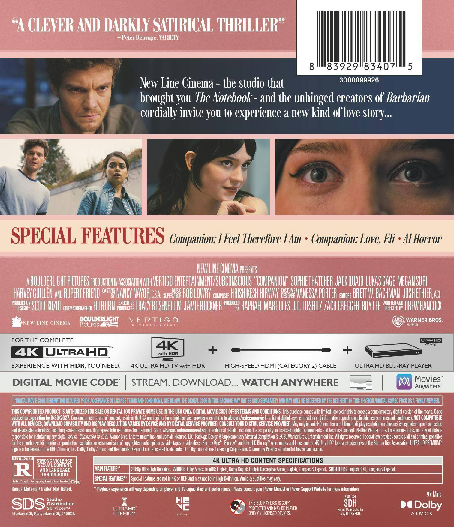 Back. Companion (4K Ultra HD) [UHD].