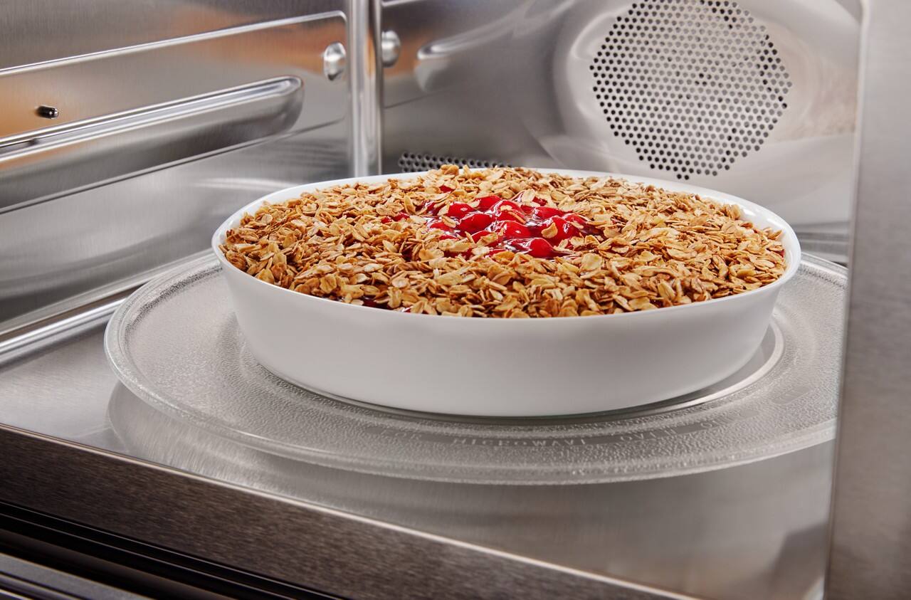 Alt View 14. KitchenAid - 27" Built-In Electric Convection Double Wall Combination with Microwave and Air Fry Mode - Stainless Steel.