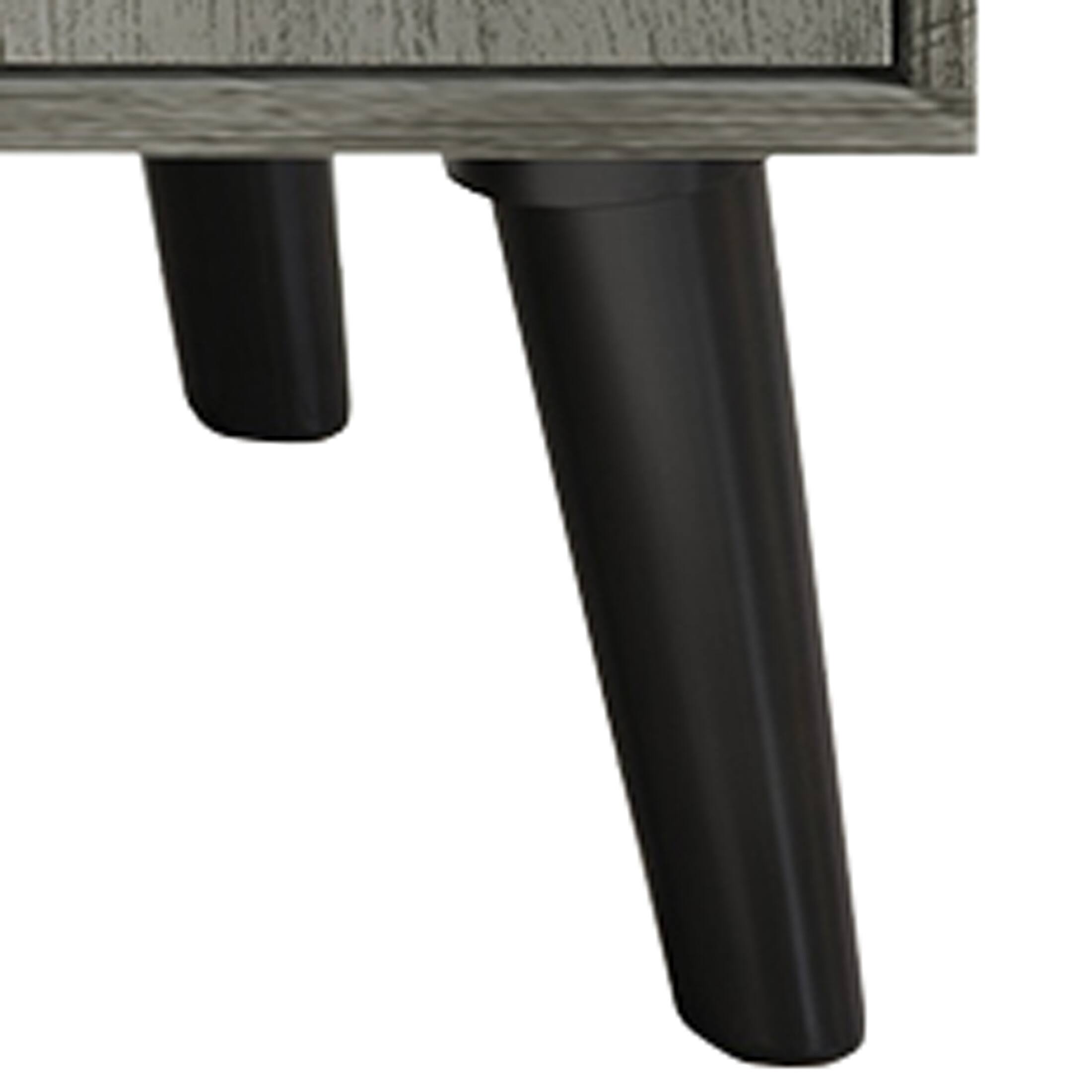 Alt View 5. ChaletPosh - Mid-Century TV Stand with Dual Drawers and 4 Open Cubes, Grey - Grey.