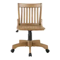 OSP Home Furnishings - Wood Bankers Home Office Wood Chair - Fruit Wood - Front_Zoom