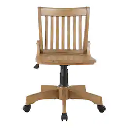OSP Home Furnishings - Wood Bankers Home Office Wood Chair - Medium Oak