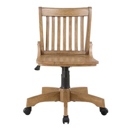 Front. OSP Home Furnishings - Wood Bankers Home Office Wood Chair - Medium Oak.