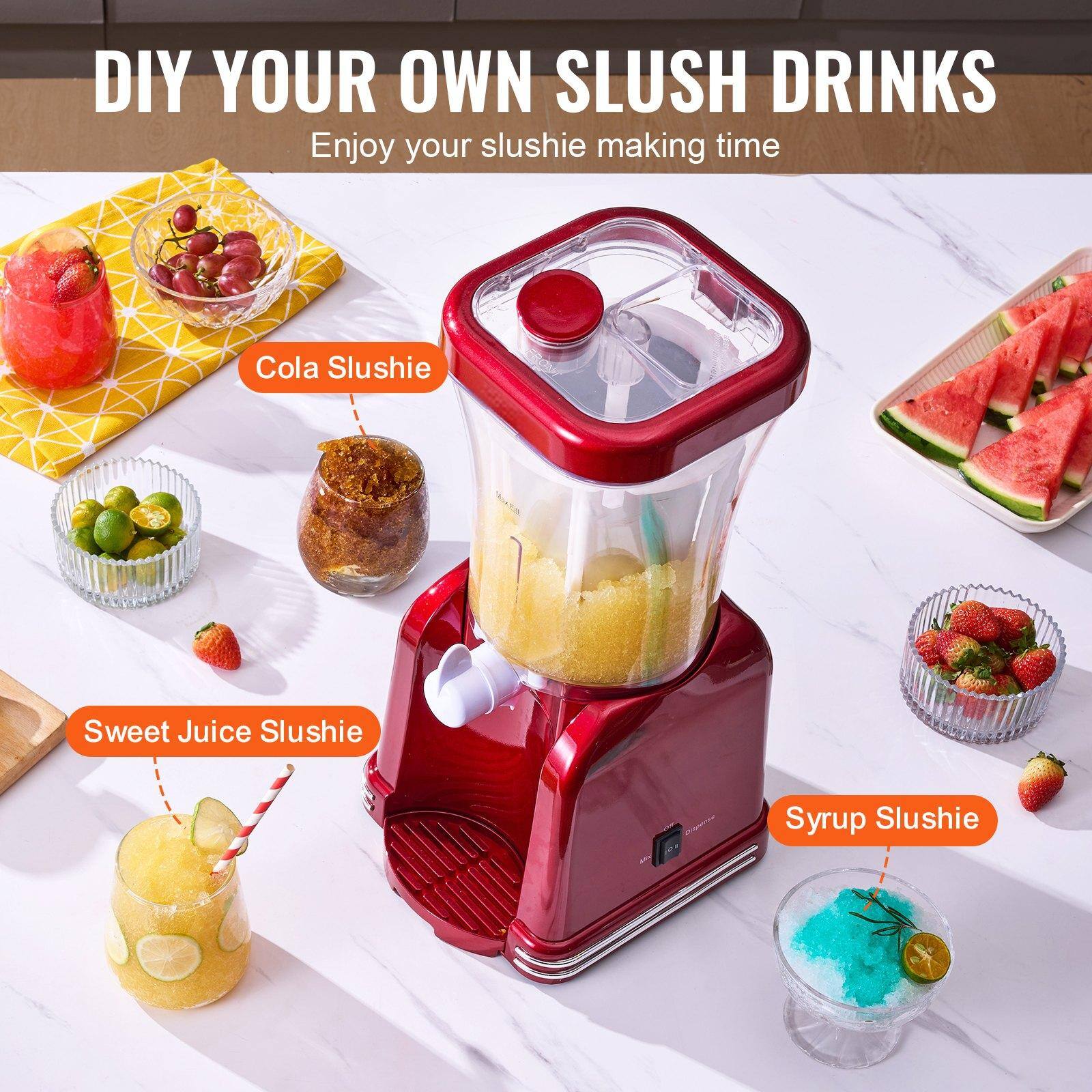 DIY YOUR OWN SLUSH DRINKS  
Enjoy your slushie making time  

- Cola Slushie  
- Sweet Juice Slushie  
- Syrup Slushie