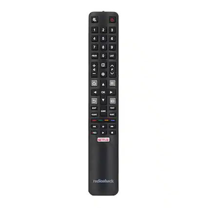 1 2 3 4 5 6 7 8 9 PRE-ON 0 LIST + A O P I OK EXIT GLANG GUIDE TEXT SUBT 4 " REC . NETFLIX radioshack