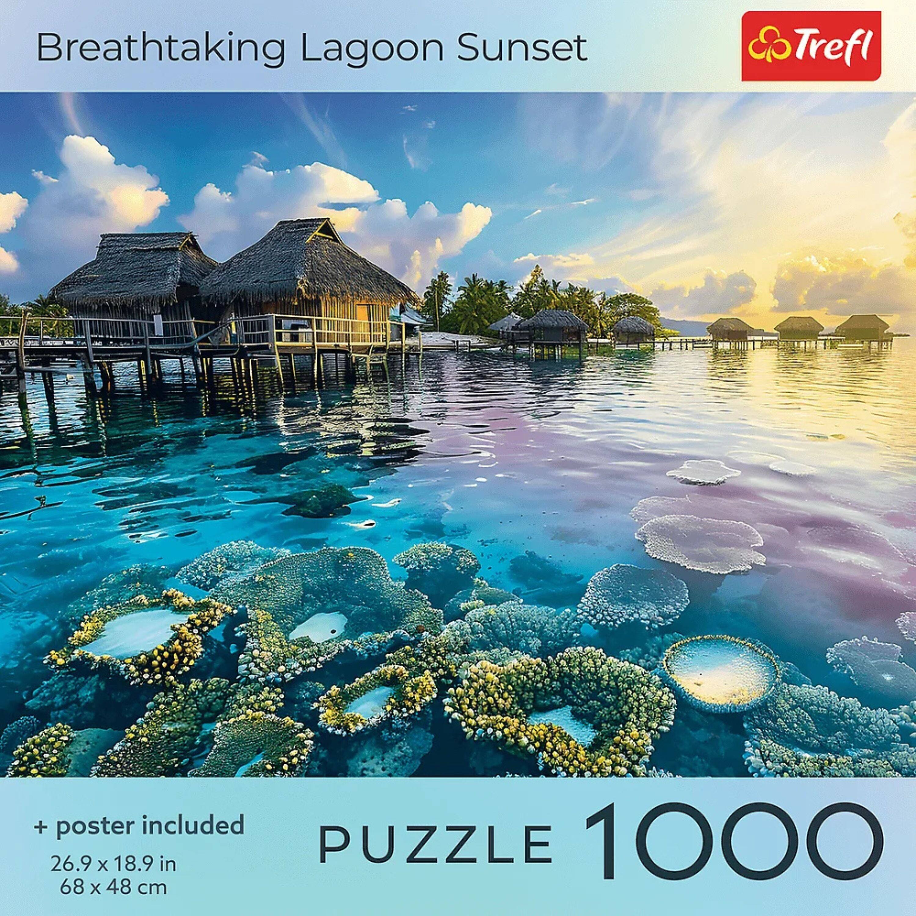 Breathtaking Lagoon Sunset

Trefl

+ poster included

26.9 x 18.9 in

68 x 48 cm

PUZZLE 1000