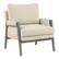 Angle. OSP Home Furnishings - Amari Wood Frame Armchair - Linen.