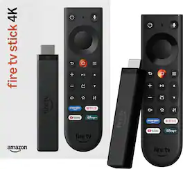 Amazon - Fire TV Stick 4K (newest model), 4K streaming, new Fire TV Remote, free & live TV, find shows with Alexa+, 8GB - Black