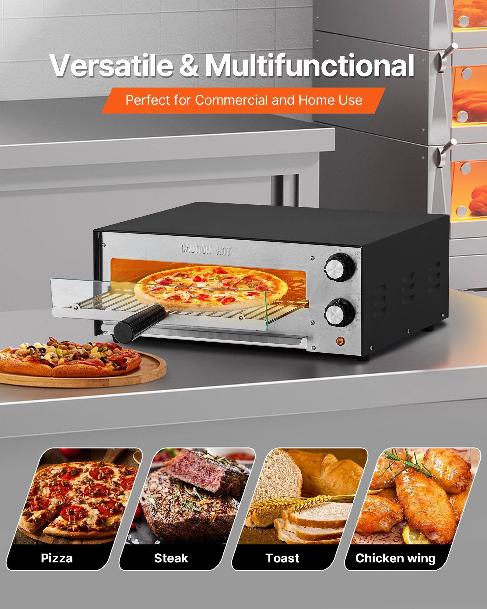 Versatile & Multifunctional  
Perfect for Commercial and Home Use  

CAUTION - HOT  

Pizza  
Steak  
Toast  
Chicken wing